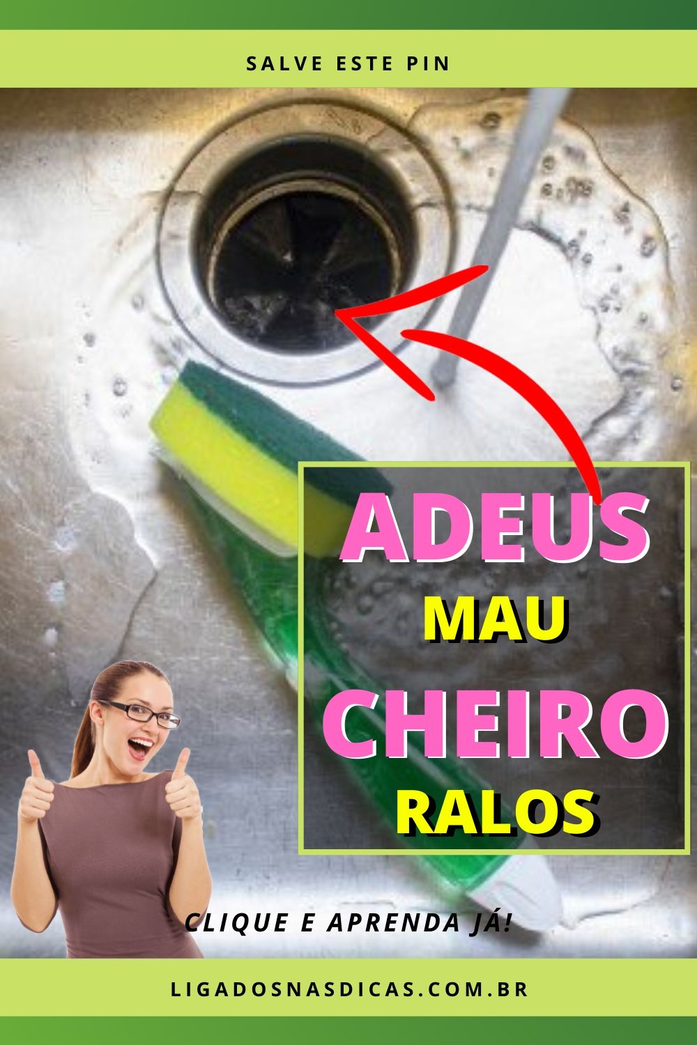 Elimine mau cheiro dos canos e ralos