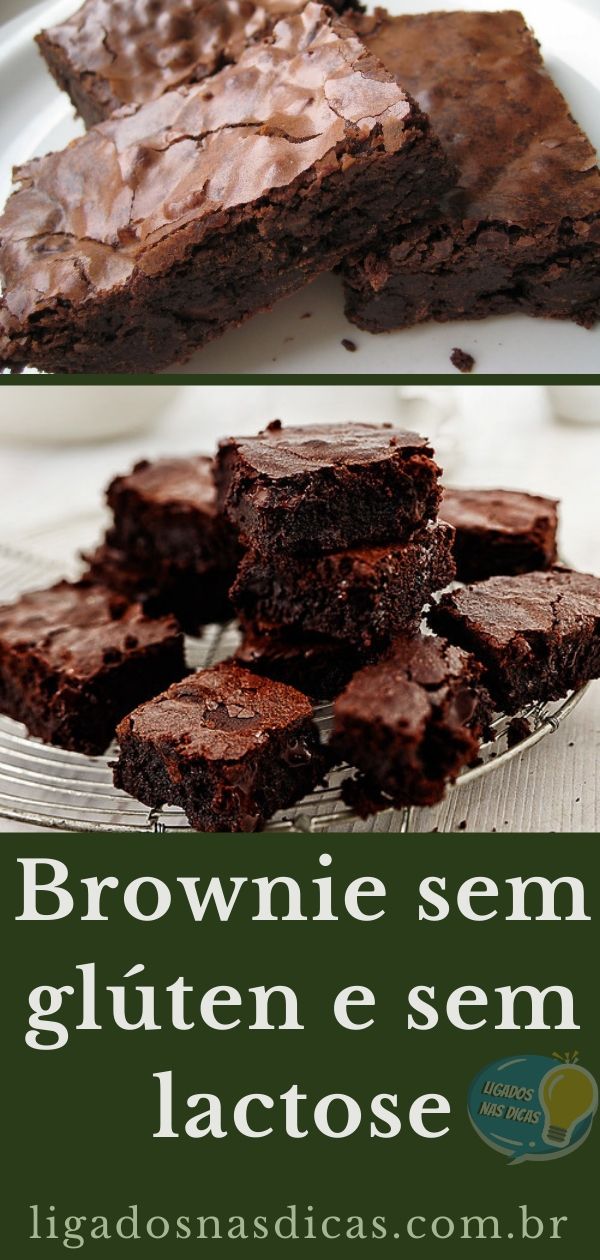 Como fazer brownie sem glúten e sem lactose Como fazer brownie sem glúten e sem lactose