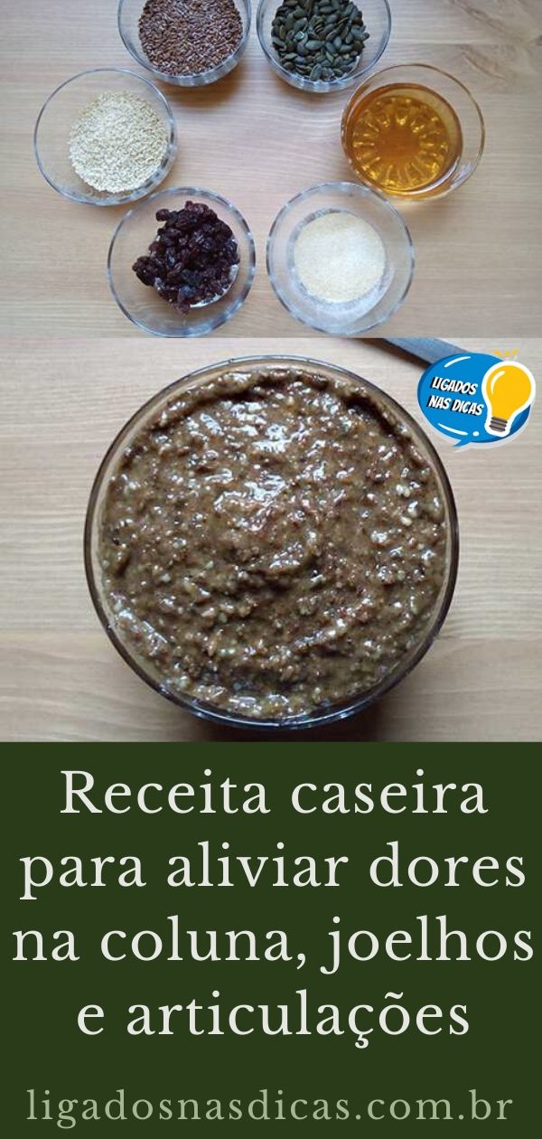 receita caseira para aliviar dores