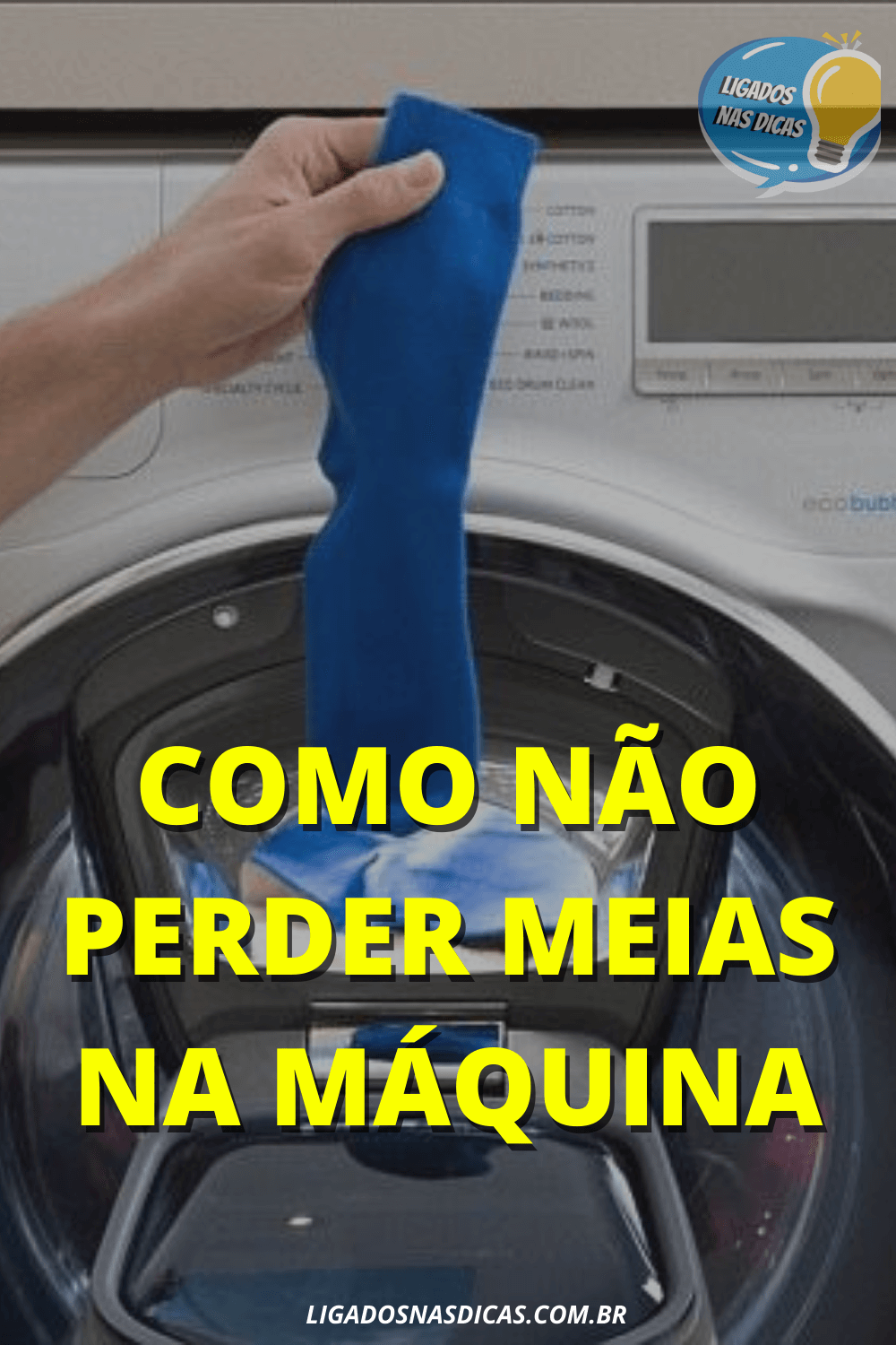 como não perder meias na máquina