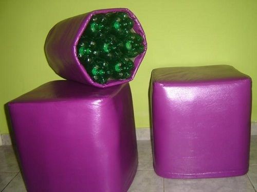 Puff de garrafa pet 