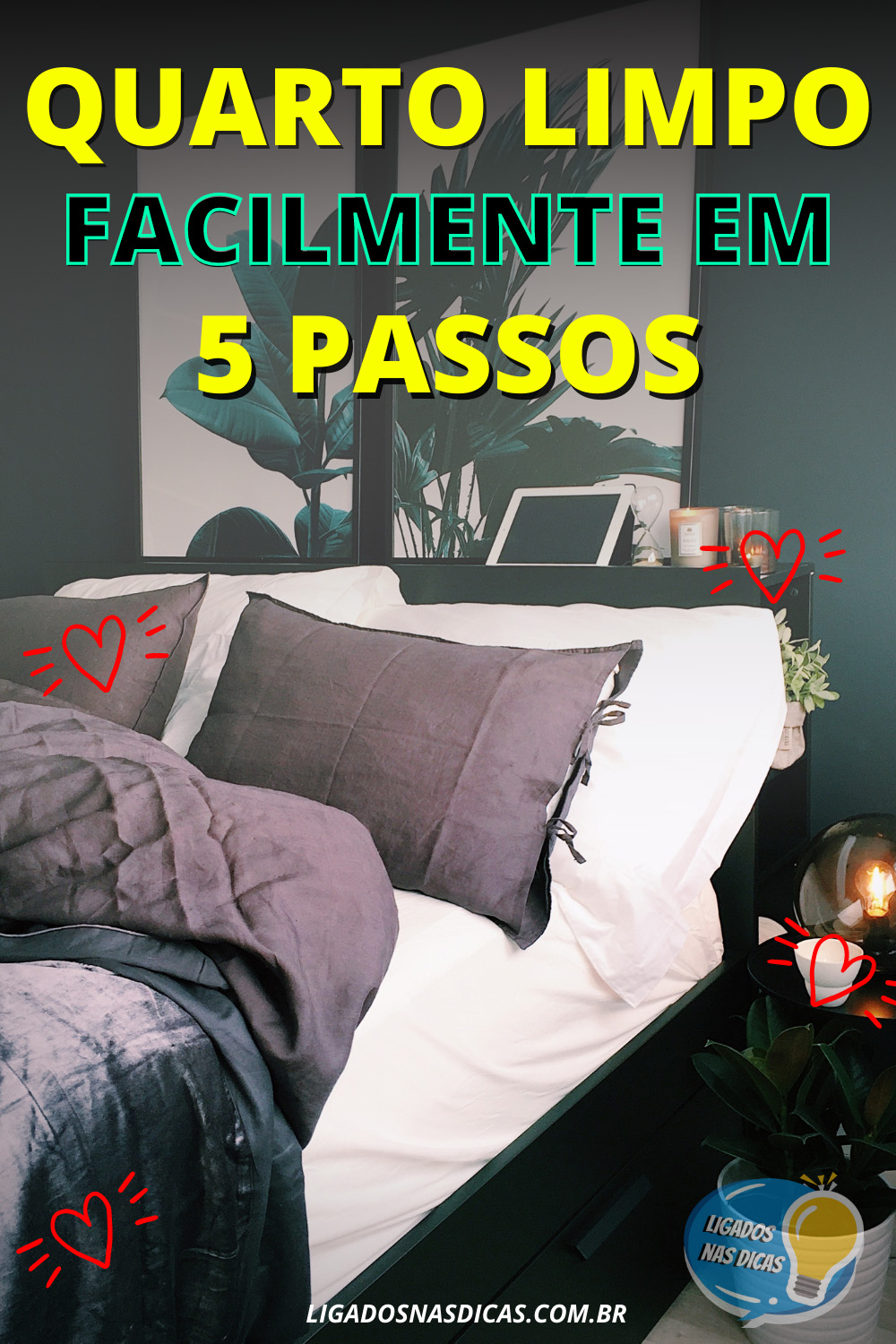 dicas de limpeza para o quarto