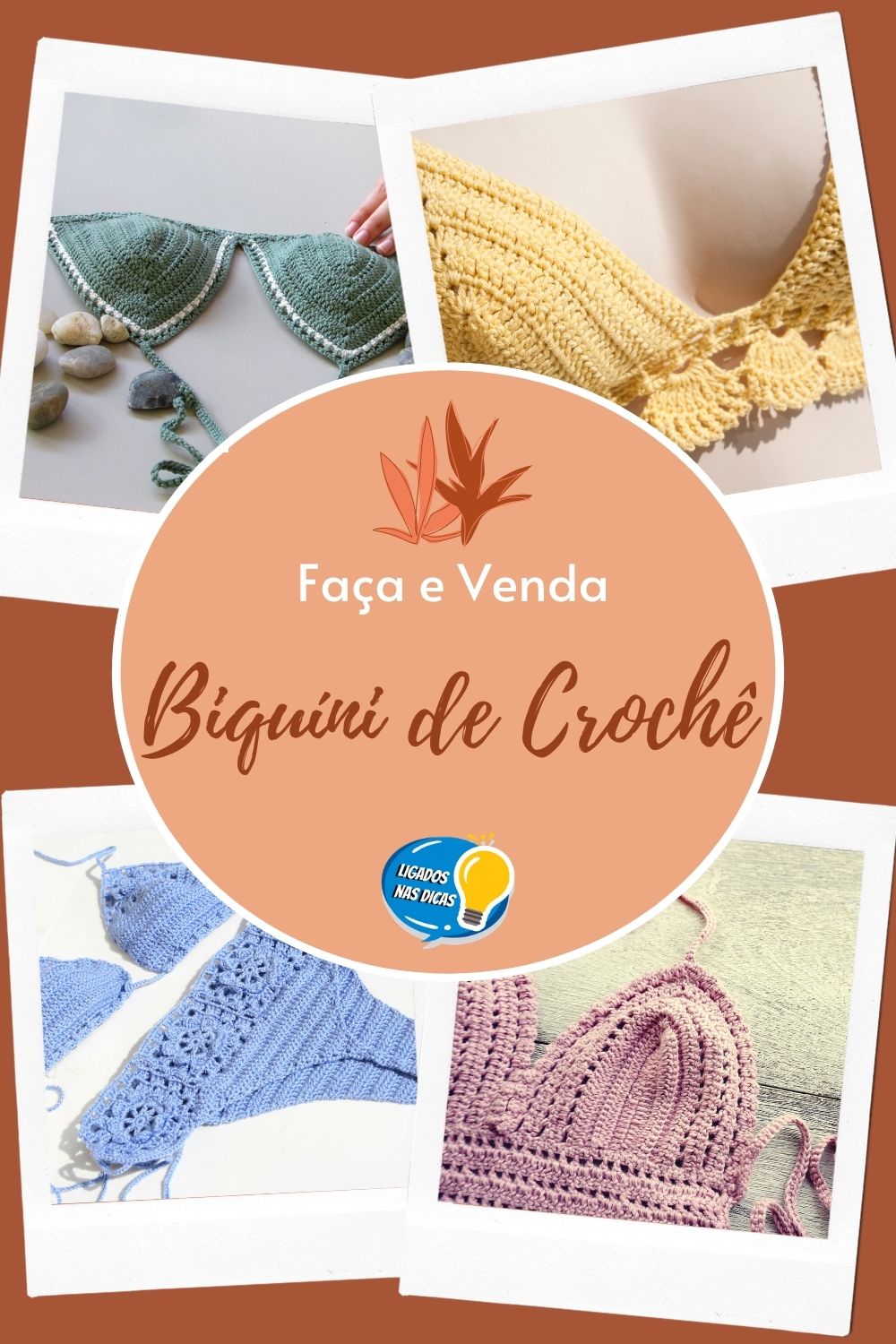 biquínis de crochê