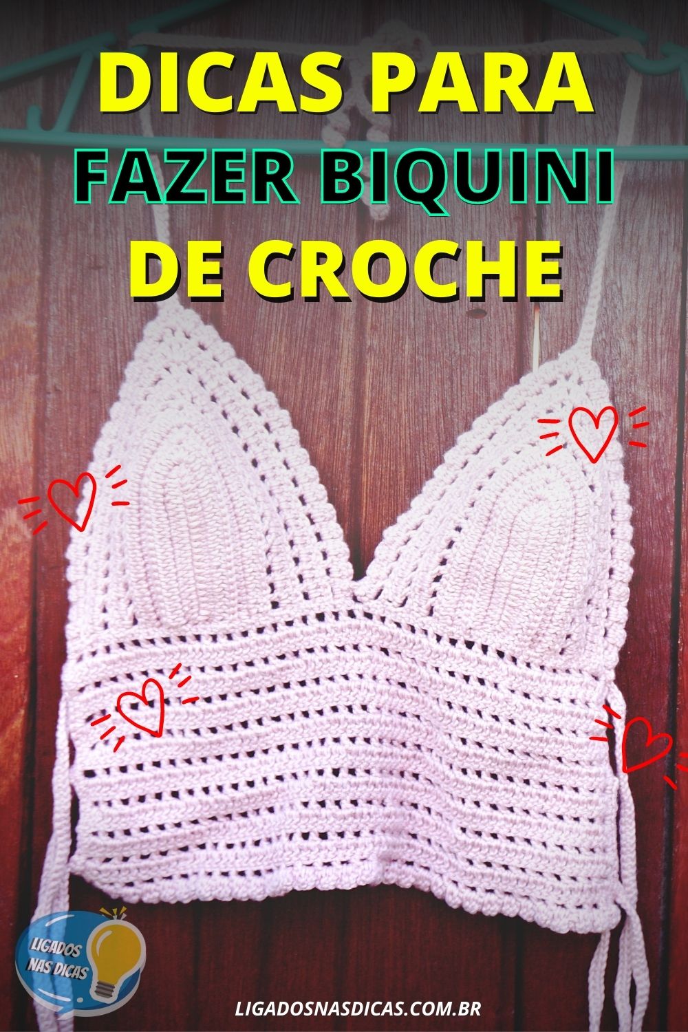 biquínis de crochê