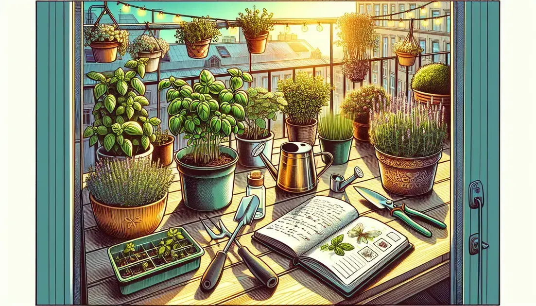 cultivar ervas aromáticas em pequenos espaços