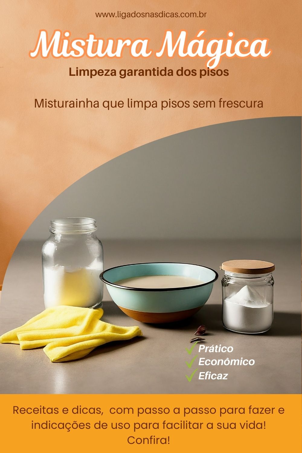 misturinha para limpar pisos