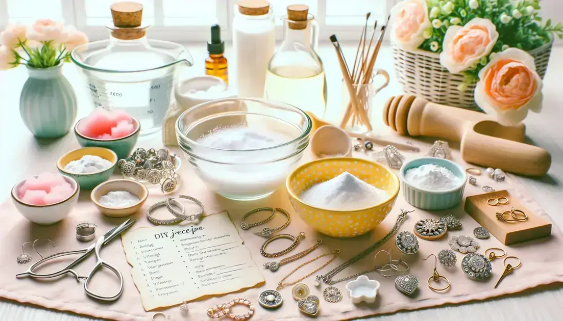 Receitas caseiras para limpar bijuterias
