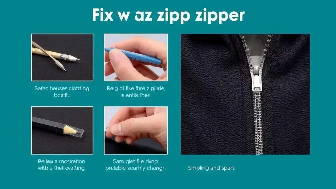 Dicas Fáceis para Consertar o Zíper da Sua Roupa em Segundos
