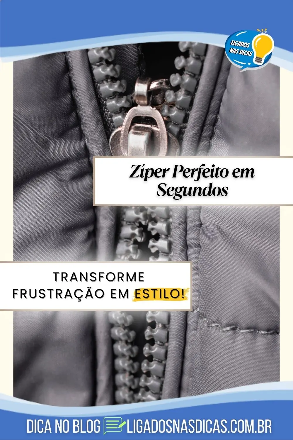 Zíper Perfeito em Segundos: Transforme Suas Roupas!